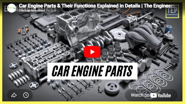 Car Engine Parts & Their Functions Explained in Details | The Engineers Post